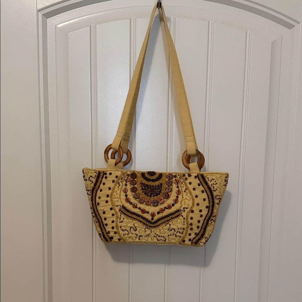 Vintage Elegant Tan and‎ Brown Women's Bag